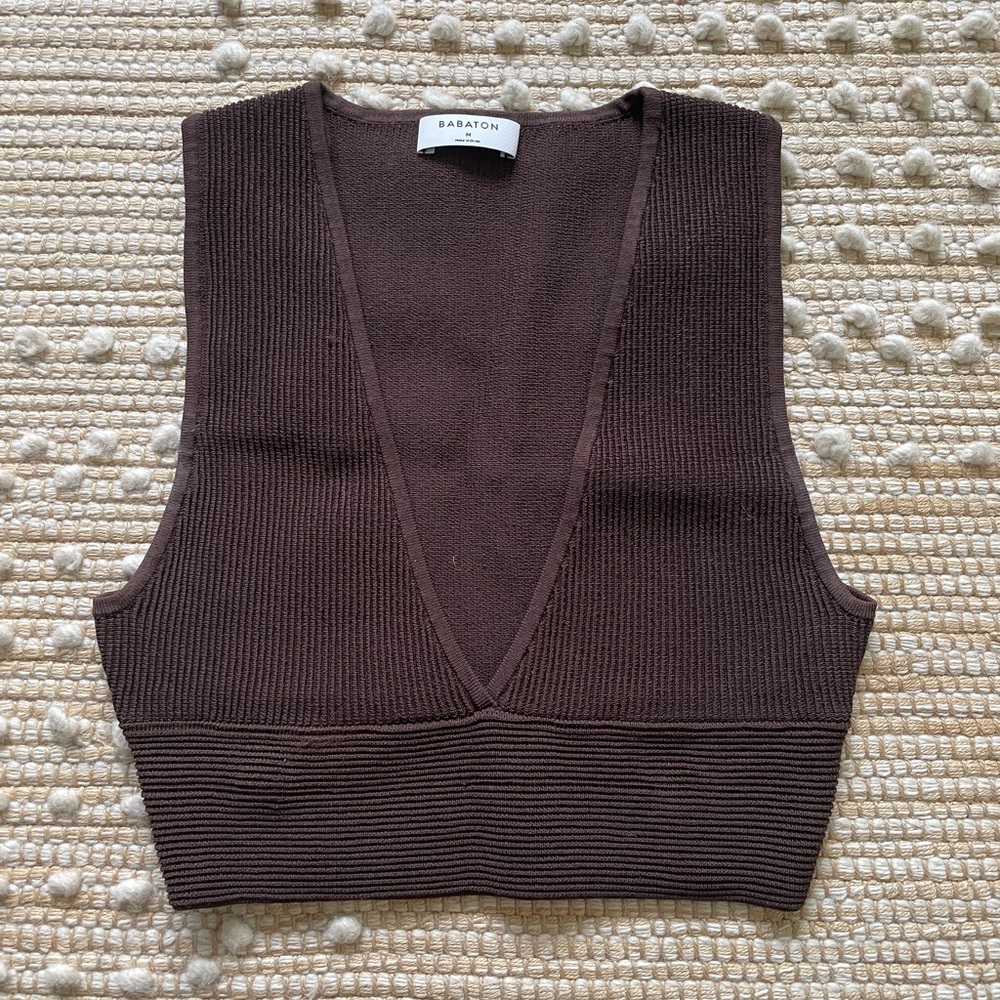 Aritzia babaton scuplt knit tank